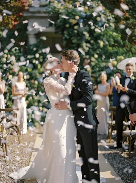Confetti in front of the Hall by Katie Julia